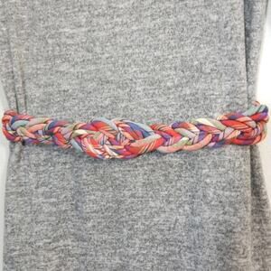 Ginnie Johansen plaid braided knot adjustable belt